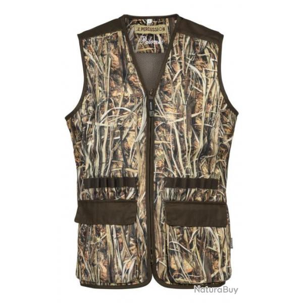 Gilet de chasse Percussion Palombe - GhostCamo Wet - 2XL