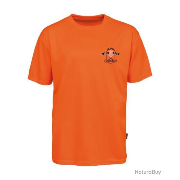 Tee-shirt de chasse Percussion fluo - Sanglier - XL