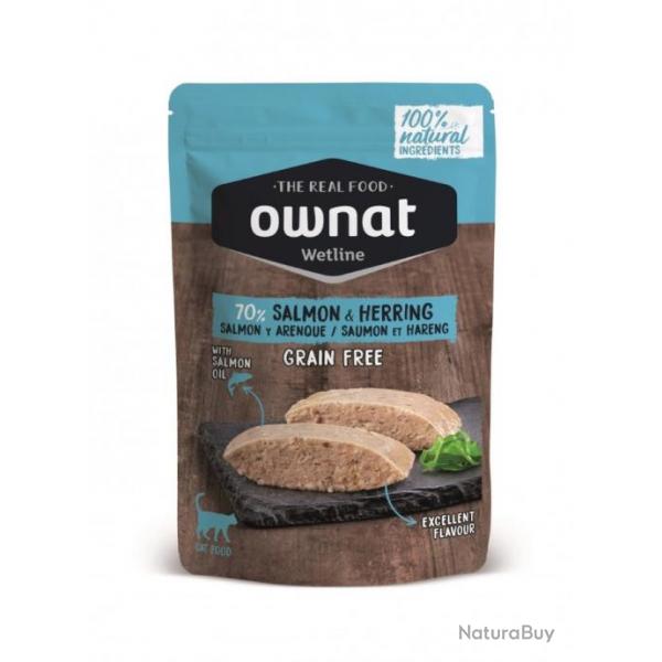 LOT 7 PTE WETLINE SALMON & HERRING 85g OWNAT