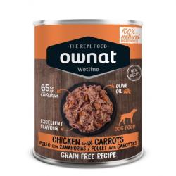 LOT 5 PÂTÉE WETLINE CHICKEN WITH CARROTS 395g OWNAT