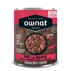 LOT 7 PÂTÉE WETLINE BEEF WITH SALMON 395g OWNAT