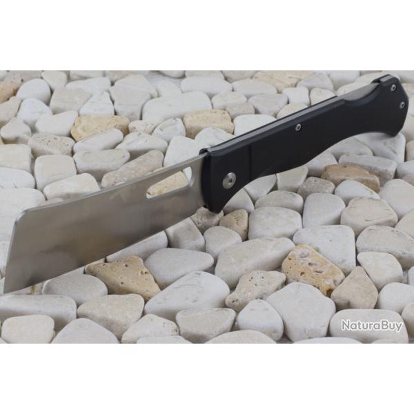 Couteau Rough Ryder Sous Chef Cleaver Lame Acier VG10 Manche Aluminium Lockback Clip RR2537