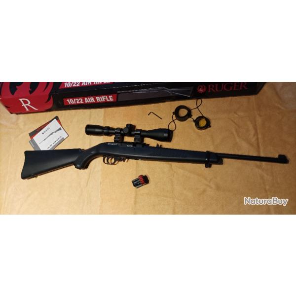 CARABINE UMAREX RUGER 10/22 CO2 CAL 4.5MM 7.5 J + lunette