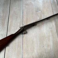 Fusil à chiens d'arquebusier gravé cal 16