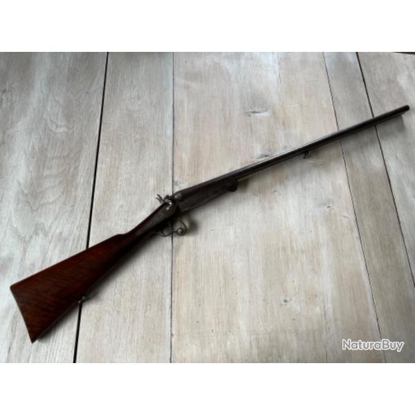 Fusil  chiens d'arquebusier grav cal 16