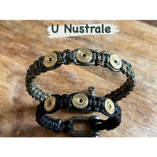 Bracelet paracorde U Nustrale avec douille de 9mm avec manille