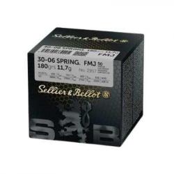 SELLIER BELLOT Balles de chasse Fmj - par boite de 50  30-06 SPRINGFIELD   180Gr