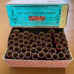 Boîte de 100 douilles cartons de calibre 14 mm MANUFRANCE