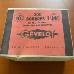 Boîte de 200 bourres I pour calibre 14 mm GEVELOT