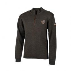 PULL COL ZP TREELAND BRODERIE SANGLIER