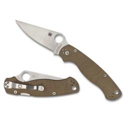 SPY C81MPCW2 couteau pliant Spyderco Para Miltary 2 micarta