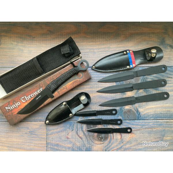 COUTEAU LANCER THROWINH KNIFE SET / PAKISTAN / NEUF