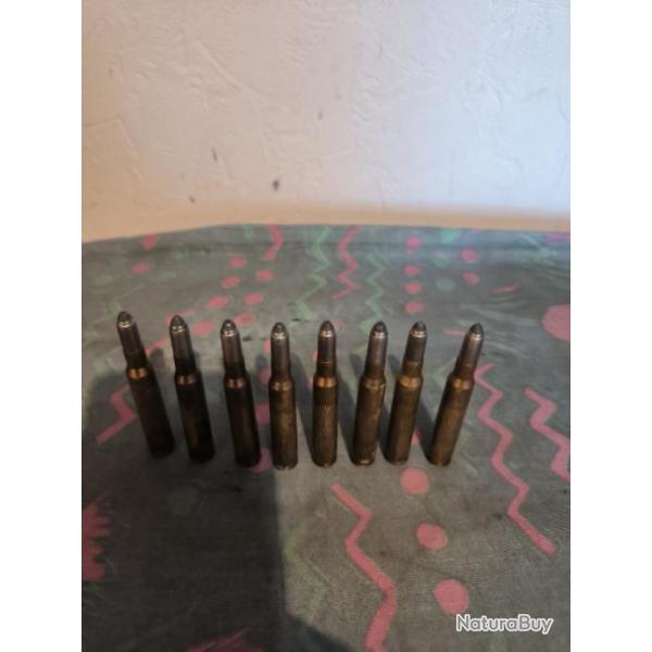 15 balles rws en calibre 7.64 8 en tig et 7 en pointe pontue voir photos