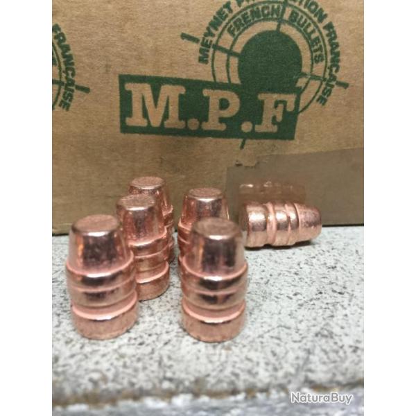 250 Ogives Cuivres MPF Calibre 38 SWC BB 158 Gr TMJL  354"