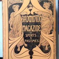 Rare 1ère édition de Badminton magazine of sports and pastimes 1895