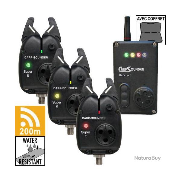 Coffret Carpsounder Centrale 3 Dtecteurs Super IT