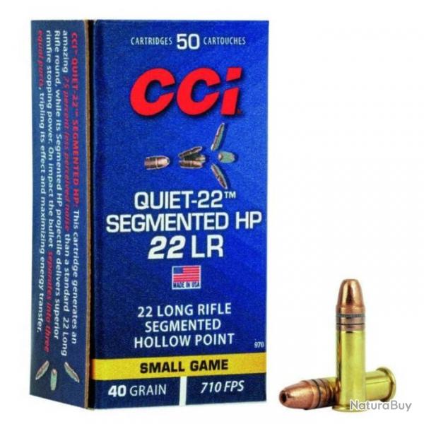 Balles CCI Segmented HP Quiet - Cal. 22 LR - 22LR / Par 1 / 40