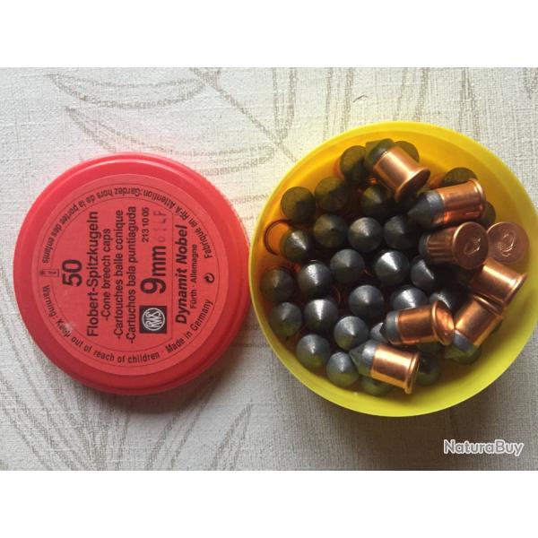 42 balles conique 9mm flobert