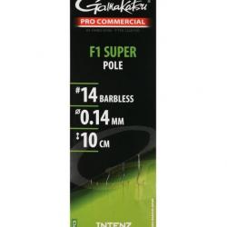 GAMAKATSU BAS DE LIGNE PRO COMMERCIAL F1 POLE GAMAKATSU 0,14mm 14 10cm