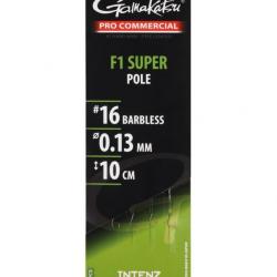 GAMAKATSU BAS DE LIGNE PRO COMMERCIAL F1 POLE GAMAKATSU 0,13mm 16 10cm