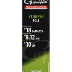 GAMAKATSU BAS DE LIGNE PRO COMMERCIAL F1 POLE GAMAKATSU 0,12mm 18 10cm