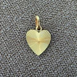 Pendentif coeur or massif 18 carats