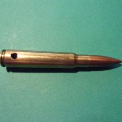 1 Munition 8 mm x 57 R P étui laiton, balle blindée cuivrée, neutralisée.