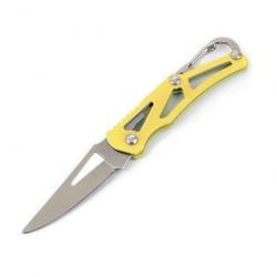 Couteau de poche pliant Jaune (14cm) - LIVRAISON GRATUITE