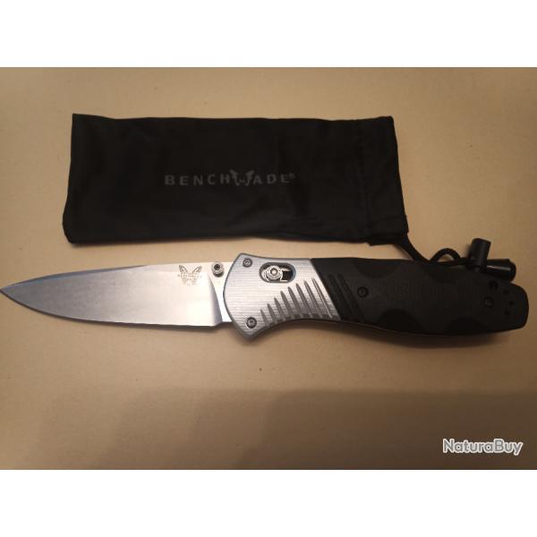 Benchmade 581 Barrage Osborne M390 Folding Knife G10/Aluminum Axis