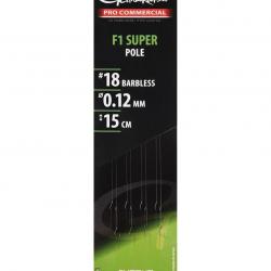 GAMAKATSU BAS DE LIGNE PRO COMMERCIAL F1 POLE GAMAKATSU 0,12mm 18 15cm