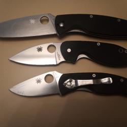 Lot de 3 SPYDERCO couteau SPYDER CO