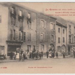 CPA Raon-L'Etape (Vosges) incendié par les Allemands / 1915