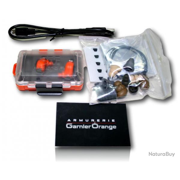 KIT DE PROTECTION AUDITIVE EEP 100 ORANGE RECHARGEBLE