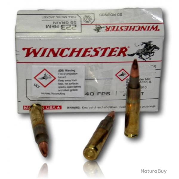 223REM WINCHESTER 55GR FMJ BTE 20