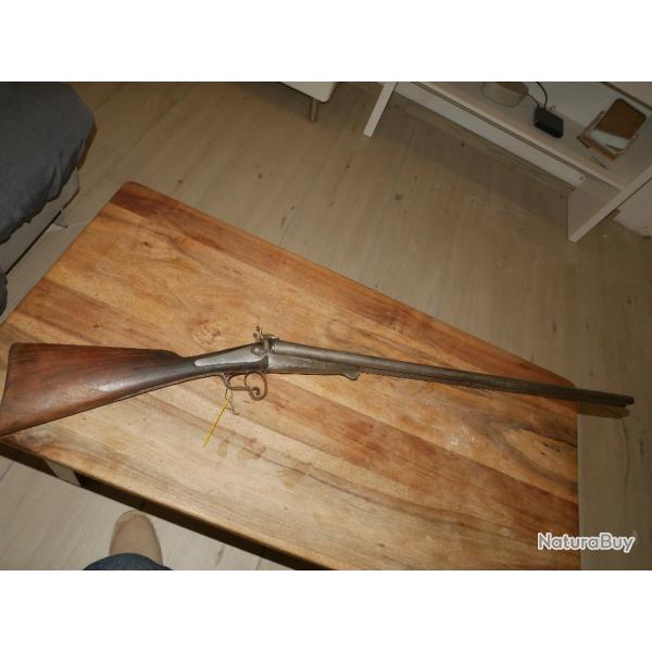 Fusil  broche cal 12  canon BERNARD