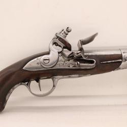 Authentique Pistolet à silex de maréchaussée/gendarmerie modèle 1770 révolutionnaire