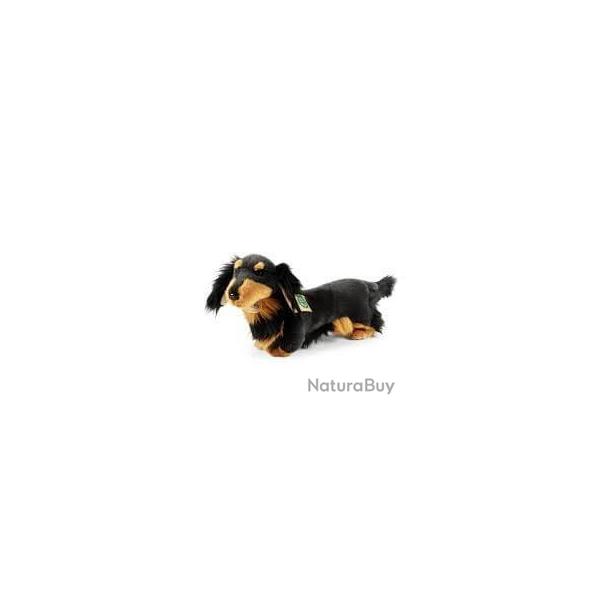 Peluche Chien Teckel  poil long36cm Eco-friendly