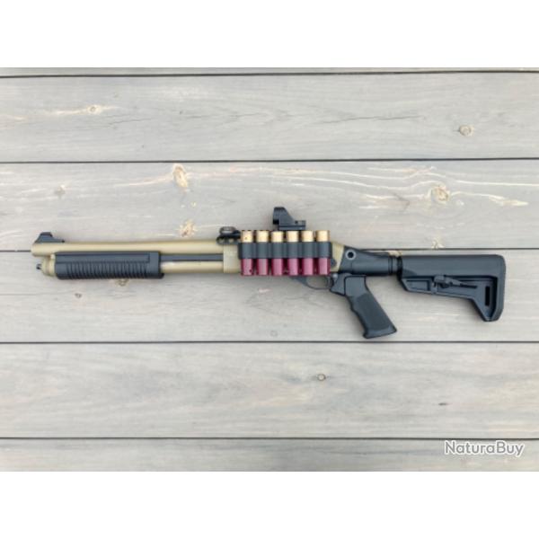 Pompe M870  gaz rplique airsoft full mtal golden eagle coyote tan