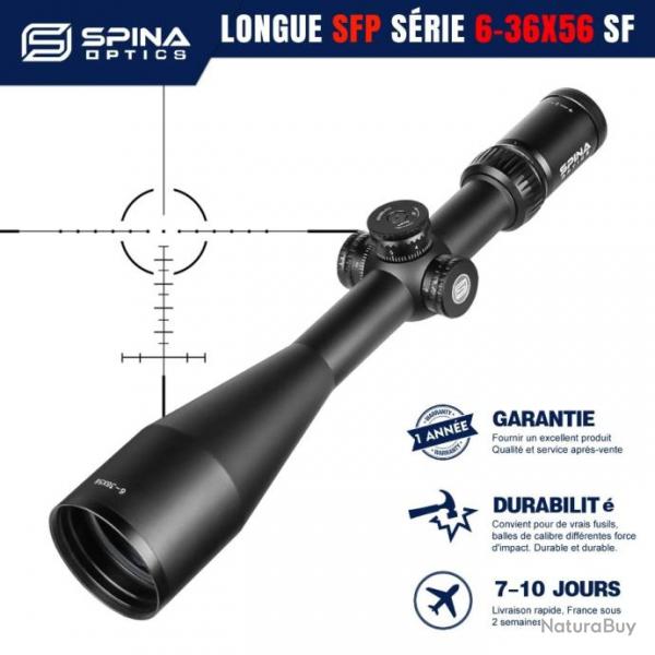 Lunette de vise LONGUE SFP 6-36X56 SF LIVRAISON GRATUITE !!!