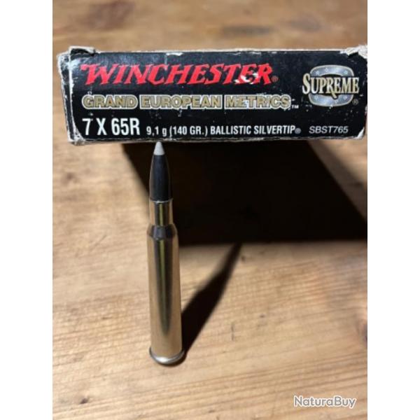 20 munitions 7 65R winchester Supreme 140GR