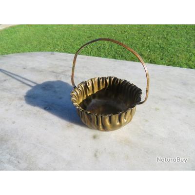 Corbeille à fruit pomme vintage en bois - Ressourcerie Histoires Sans Fin