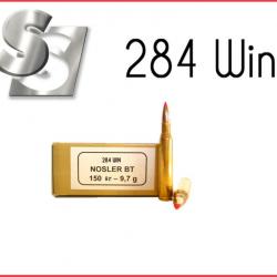 Munitions SOLOGNE 284 WIN NOSLER BT 150 GR 9.7G