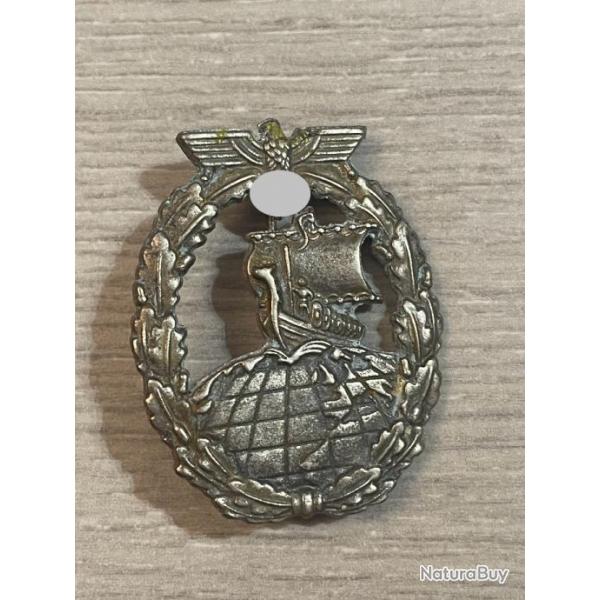 insigne allemand de combat de croiseurs auxiliaires ww2