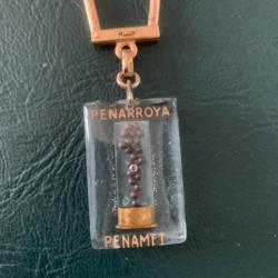 Porte-clés BOURBON mobile Cartouche de Chasse PENARROYA Keychain vintage 60'