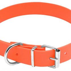 Collier pour chien polyuréthane orange fluo Country Taille 40cm