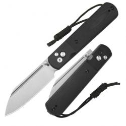 Couteau ARTISAN CUTLERY Holm Black G10 Lame Acier AR-RPM9 IKBS Button Lock Clip ATZ1875PBK