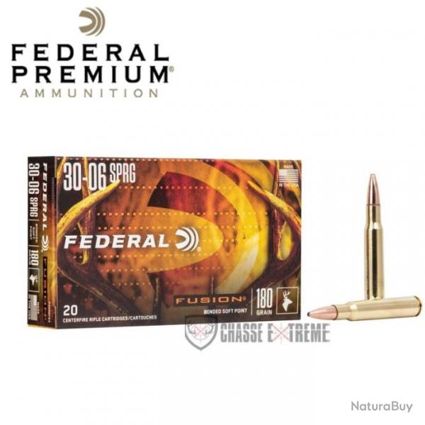 20 Munitions FEDERAL Fusion Cal 30-06 Sprg 180Gr Soft Point