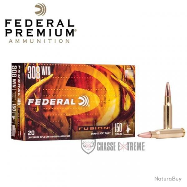 20 Munitions FEDERAL Fusion Cal 308 Win 150Gr Soft Point