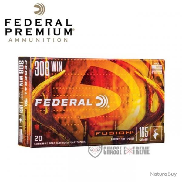 20 Munitions FEDERAL Fusion Cal 308 Win 165Gr Soft Point