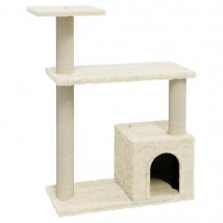Arbre à chat meuble tour grimper jouet grattage grattoir escalade plateforme avec griffoirs en sisa